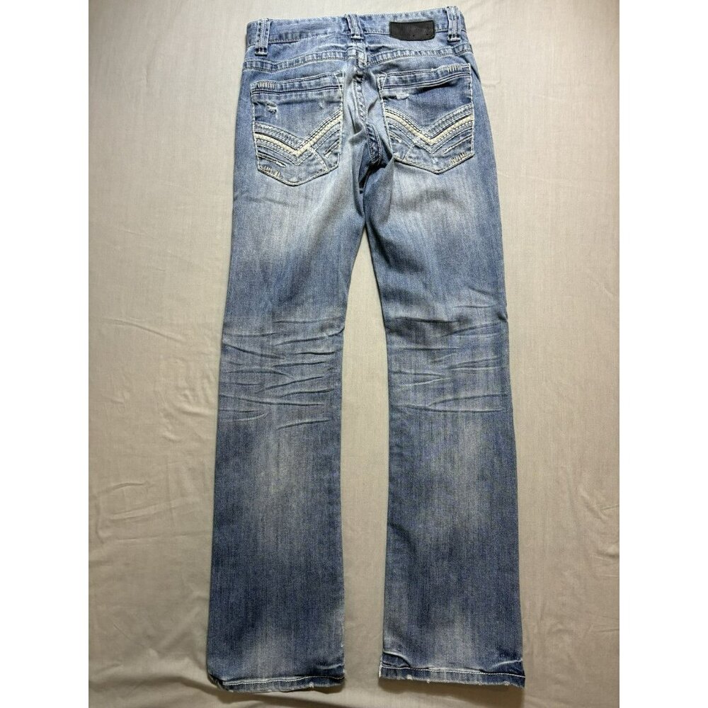 BKE Buckle Black Jeans Fit No 9 Men’s 29x31 Meas. Denim Grunge Straight Western - Picture 10 of 10